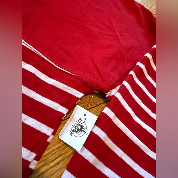 Disney Cruise Line Spirit Jersey Red White Glitter Sailor Striped Sz L NWT FLAW - Picture 9 of 14